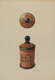 Pa. German Saffron Box, c. 1939. Creator: J. Howard Iams