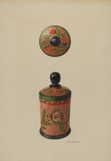 Pa. German Saffron Box, c. 1939. Creator: J. Howard Iams