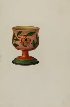 Pa. German Salt Cup, c. 1941. Creator: Charles Henning