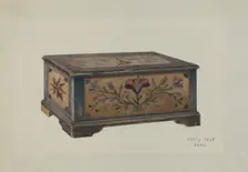 Pa. German Sample Chest, c. 1939. Creator: Betty Jean Davis