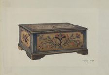 Pa. German Sample Chest, c. 1939. Creator: Betty Jean Davis