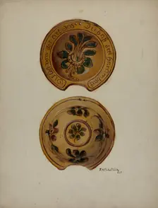 Pa. German Shaving Basin, 1937. Creator: Eugene Shellady