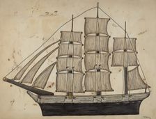 Pa. German Ship, 1938. Creator: Marie Lutrell