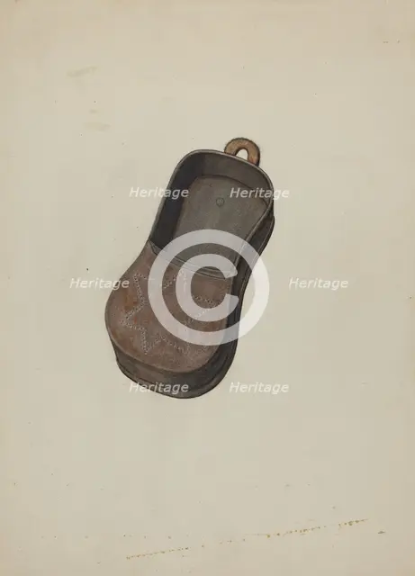 Pa. German Shoemaker's Peg Box, c. 1940. Creator: Elmer R. Kottcamp.