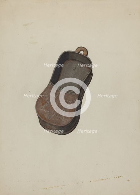 Pa. German Shoemaker's Peg Box, c. 1940. Creator: Elmer R. Kottcamp.