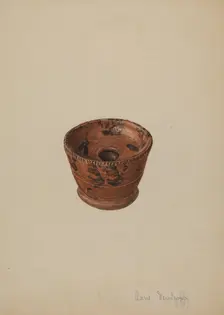 Pa. German Soap Dish, c. 1940. Creator: Anne Mentzoff