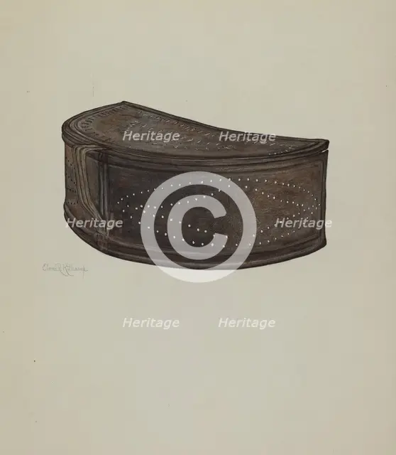 Pa. German Spark Shield, c. 1941. Creator: Elmer R. Kottcamp.