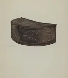 Pa. German Spark Shield, c. 1941. Creator: Elmer R. Kottcamp