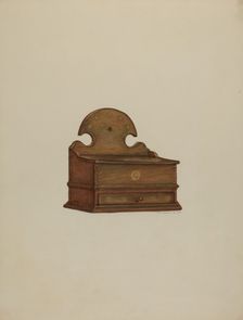 Pa. German Spice Box, 1938. Creator: Austin L. Davison