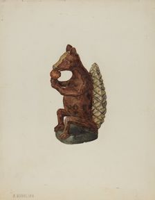 Pa. German Squirrel Figure, 1935/1942. Creator: Arsen Maralian