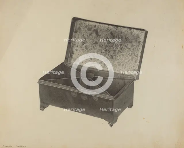 Pa. German Tinder Box, c. 1939. Creator: Gordon Sanborn.