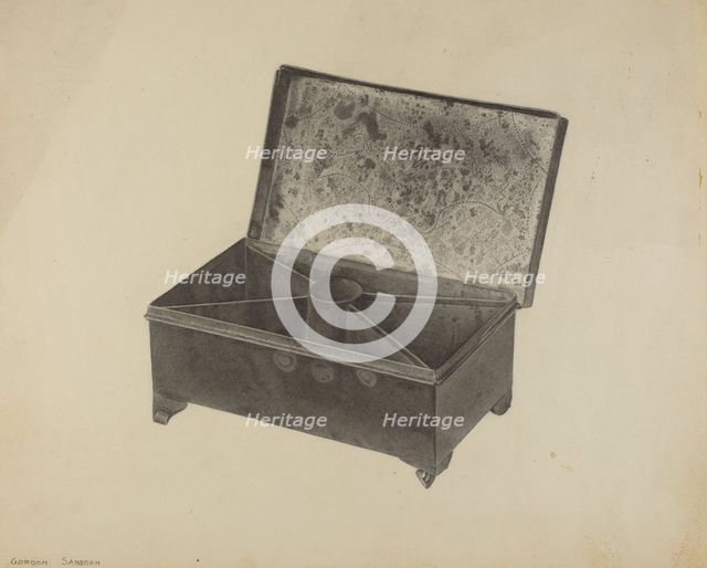 Pa. German Tinder Box, c. 1939. Creator: Gordon Sanborn.