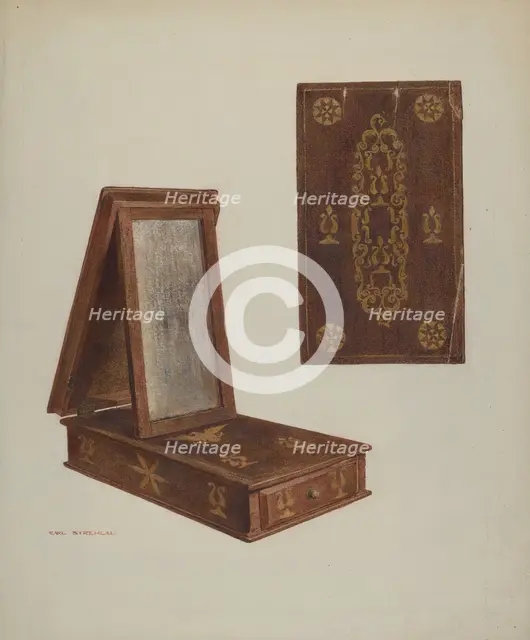Pa. German Toilet Box, c. 1939. Creator: Carl Strehlau.