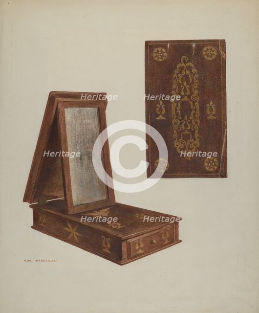 Pa. German Toilet Box, c. 1939. Creator: Carl Strehlau.