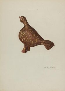 Pa. German Toy Turkey, c. 1940. Creator: Selma Sandler