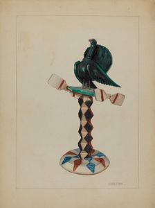 Pa. German Toy Bird, 1936. Creator: John Fisk