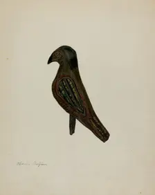 Pa. German Toy Bird, c. 1939. Creator: Charles Garjian