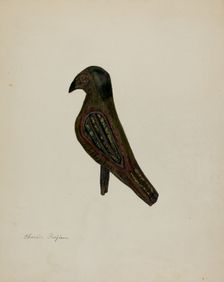 Pa. German Toy Bird, c. 1939. Creator: Charles Garjian