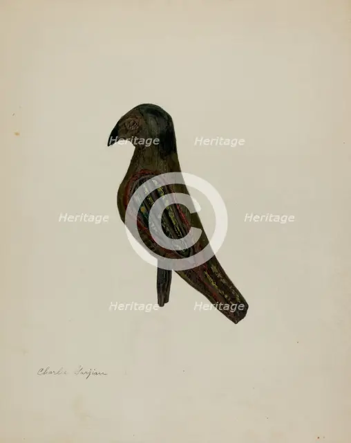 Pa. German Toy Bird, c. 1939. Creator: Charles Garjian.