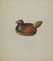 Pa. German Toy Hen, c. 1937. Creator: Robert Harlow