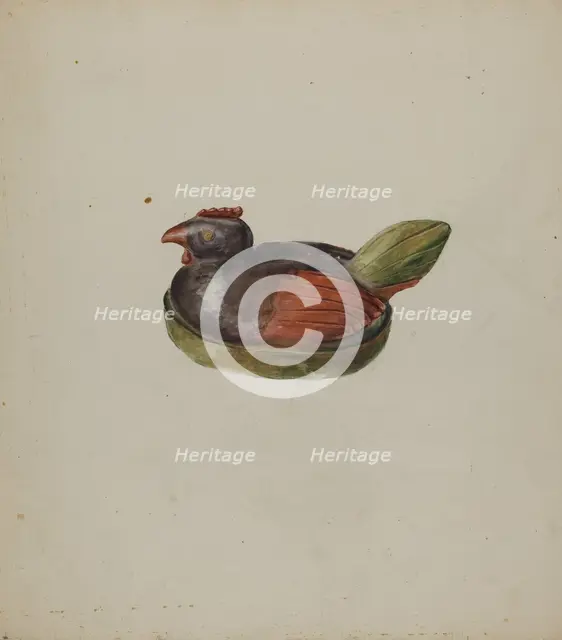 Pa. German Toy Hen, c. 1937. Creator: Robert Harlow.