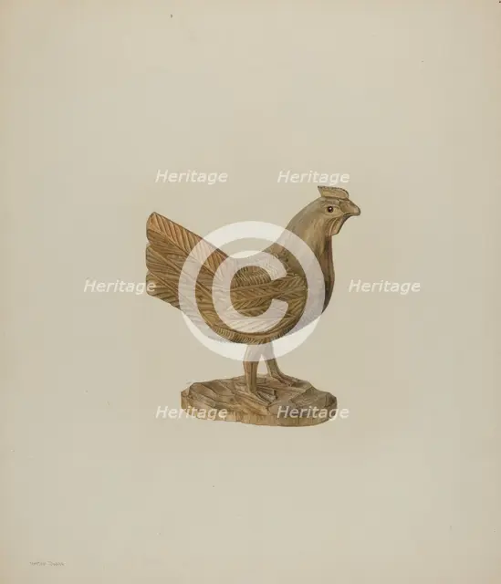 Pa. German Toy Hen, c. 1939. Creator: Hester Duany.