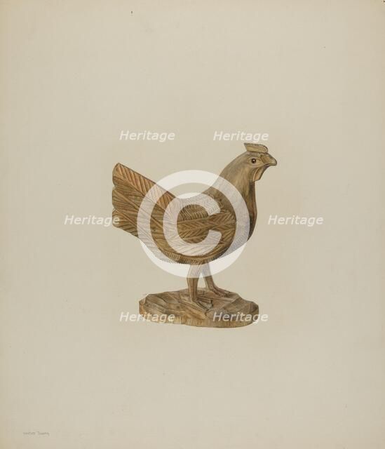 Pa. German Toy Hen, c. 1939. Creator: Hester Duany.