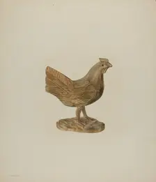 Pa. German Toy Hen, c. 1939. Creator: Hester Duany
