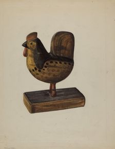 Pa. German Toy Rooster, c. 1937. Creator: Mina Lowry