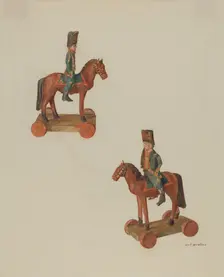Pa. German Toy Soldier, 1935/1942. Creator: Carl Strehlau
