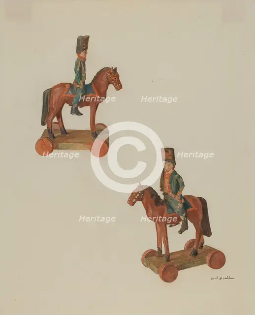 Pa. German Toy Soldier, 1935/1942. Creator: Carl Strehlau.