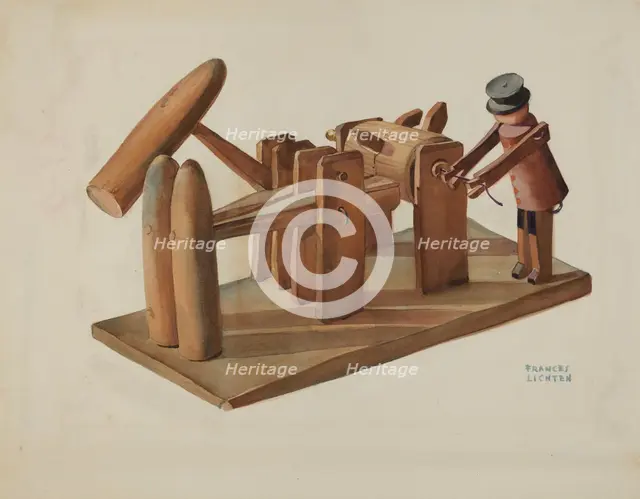 Pa. German Toy Stamping Mill, 1935/1942. Creator: Frances Lichten.