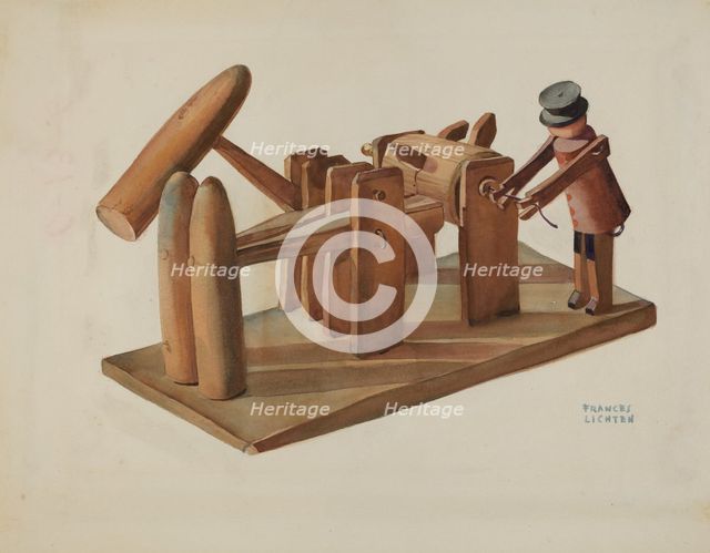 Pa. German Toy Stamping Mill, 1935/1942. Creator: Frances Lichten.