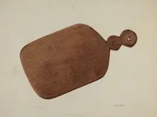 Pa. German Treen Pie Board, c. 1938. Creator: Frank McEntee