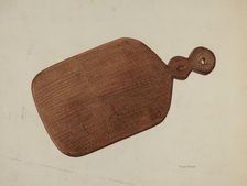 Pa. German Treen Pie Board, c. 1938. Creator: Frank McEntee