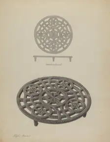 Pa. German Trivet, c. 1939. Creator: Filippo Porreca