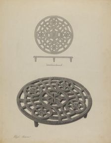 Pa. German Trivet, c. 1939. Creator: Filippo Porreca