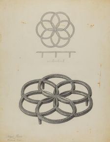 Pa. German Trivet, c. 1940. Creator: Filippo Porreca