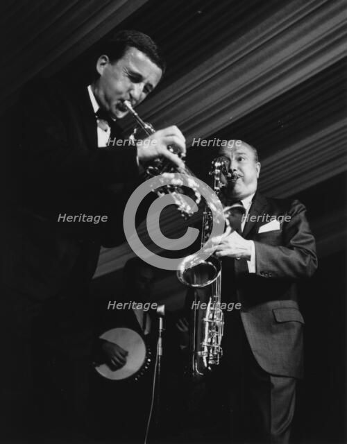 Pat Halcox, Bud Freeman, Daily Mail International Jazz Festival, Manchester, 1963. Creator: Brian Foskett.