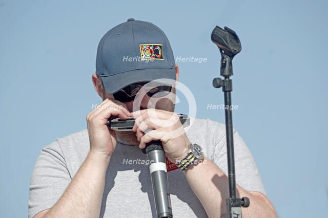 Pat Levett, The Coalminers, Jazz on the Vine, Sevenoaks, Kent, 13 Sep 2020. Creator: Brian O'Connor.