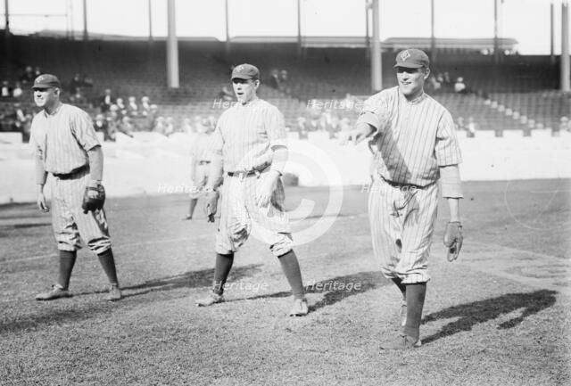 Pat Ragan, Nap Rucker, Elmer Knetzer, Brooklyn NL (baseball), 1912. Creator: Bain News Service.