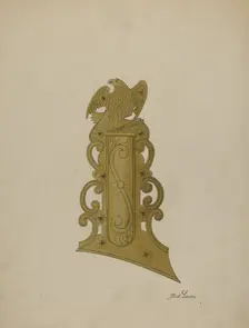 Patch Box of Kentucky Rifle, c. 1938. Creator: Albert J. Levone