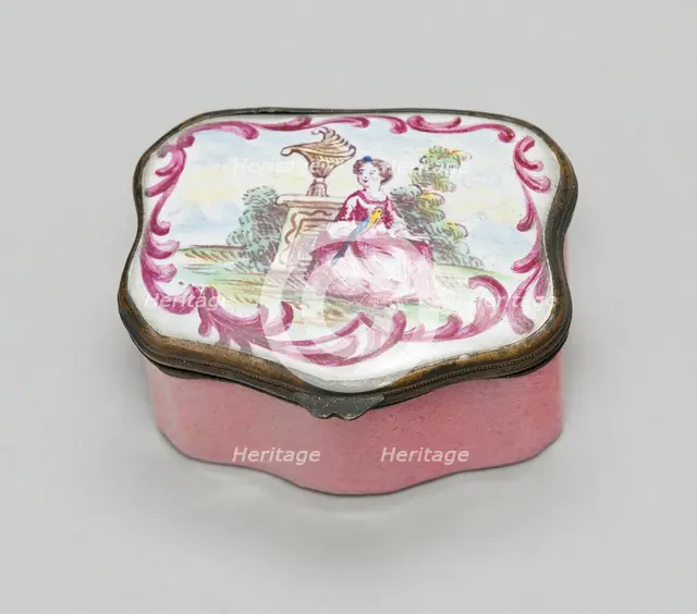 Patch Box, Bilston, c. 1785/1800. Creator: Unknown.