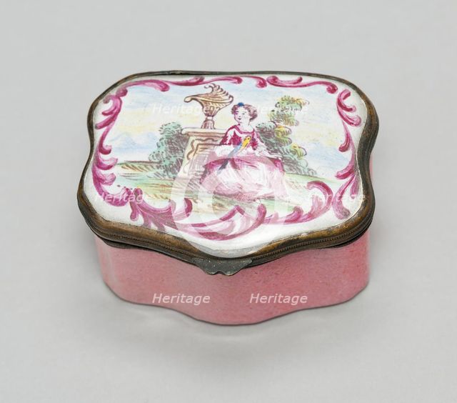 Patch Box, Bilston, c. 1785/1800. Creator: Unknown.