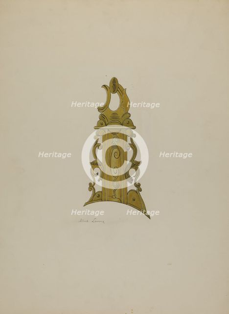 Patch Box from Ky. Rifle, c. 1938. Creator: Albert J. Levone.