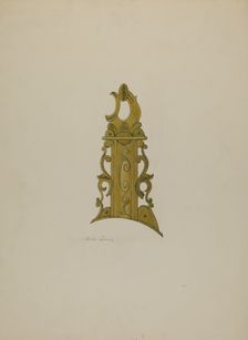 Patch Box from Ky. Rifle, c. 1938. Creator: Albert J. Levone