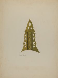 Patch Box from Ky. Rifle, c. 1938. Creator: Albert J. Levone