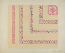 Patchwork or Pieced Quilt, c. 1937. Creator: Elbert S. Mowery