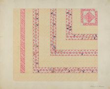 Patchwork or Pieced Quilt, c. 1937. Creator: Elbert S. Mowery