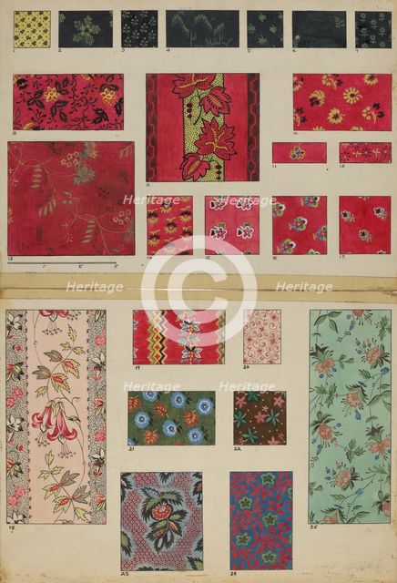 Patchwork and Applique Quilt, c. 1936. Creators: Irene Schaefer, Mary Berner.
